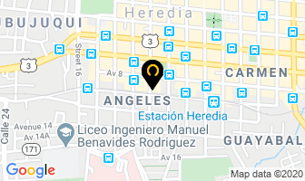 Mapa de Estética Beanda en Heredia