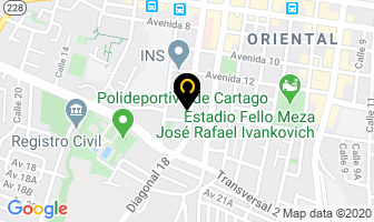 Mapa de Farmacia Occidente Cartago en Cartago