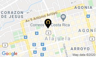 Mapa de Fisioterapia Integral en Alajuela