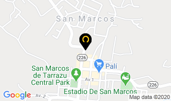 Mapa de Funeraria Los Santos en San Marcos de Tarrazú