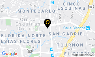 Mapa de Gines Electric en Cinco Esquinas