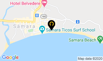 Mapa de Hotel Casa Valeria en Sámara