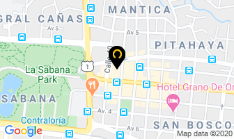 Mapa de Hotel Centro Colon en San José