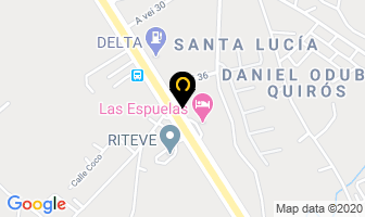 Mapa de Hotel Daysita en Liberia