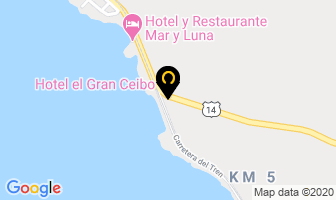 Mapa de Hotel El Gran Ceibo en Golfito