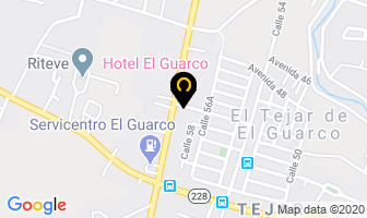 Mapa de Hotel El Guarco en Cartago