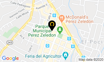 Mapa de Hotel El Valle en Pérez Zeledón