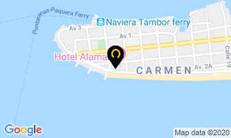 Mapa de Hotel Las Brisas en Puntarenas