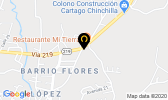 Mapa de Hotel Las Brumas en Cartago