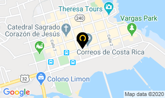 Mapa de Hotel Miami en Limón