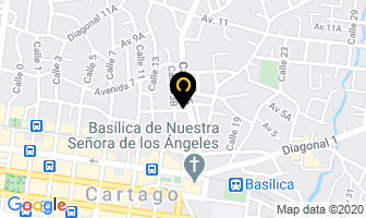 Mapa de Hotel Tetey Lodge en Cartago