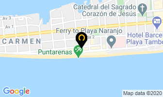 Mapa de Hotel Tioga en Puntarenas