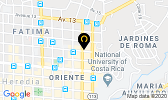 Mapa de Hotel Valladolid en Heredia