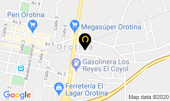 Mapa de Hotel Villa Las Palmas en Orotina