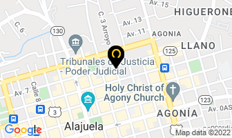Mapa de Hulera en Alajuela