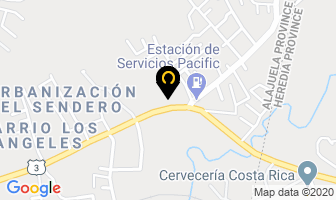 Mapa de Importaciones Pollon en Alajuela