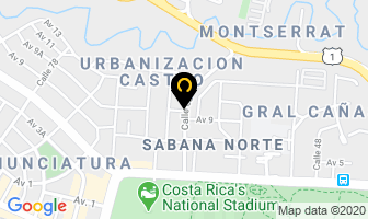Mapa de Indeca Consultores en San José
