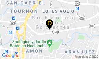 Mapa de Interlink en San Francisco de Goicoechea