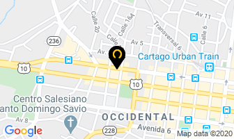 Mapa de Inversiones Anaco S.a. en Cartago