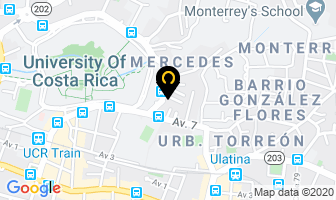 Mapa de Invu Costa Rica, Oficina  Ricardo Audino Diaz en San Pedro