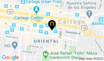 Mapa de La Canela en Cartago