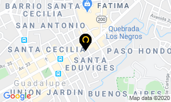 Mapa de La Cueva De Las Llantas en San José