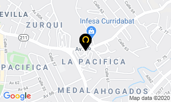 Mapa de La Pacifica en San Antonio de Desamparados