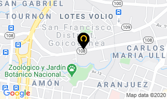 Mapa de Libreria Universal S.a en San Francisco de Goicoechea