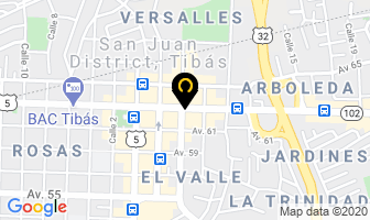 Mapa de Martha's Bridal en Heredia Central
