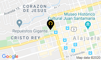 Mapa de Materiales Meza S.a. en Alajuela