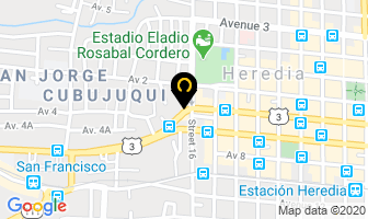 Mapa de Multiservicios Cardam en Heredia