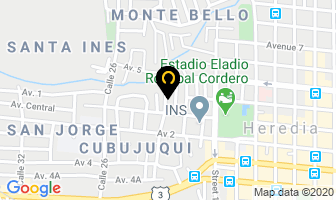 Mapa de Novias Joaquin Rodriguez en Heredia