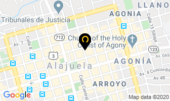 Mapa de Onda Cell S.a en Alajuela
