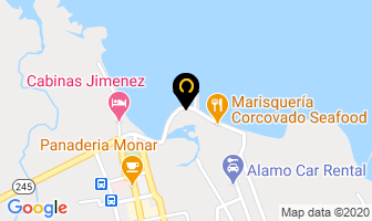 Mapa de Osa Corcovado Tour And Travel en Puerto Jiménez