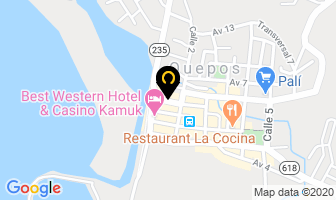 Mapa de Panaderia Las Americas en Quepos