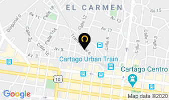 Mapa de PanaderÍa Vianor en Cartago