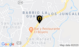 Mapa de Pizza Colo en San Rafael Arriba