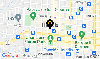 Mapa de Psicóloga Jessica Topel Campos - Consulta Virtual en Heredia Central