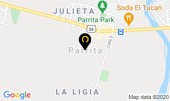 Mapa de Puntarenas en Parrita