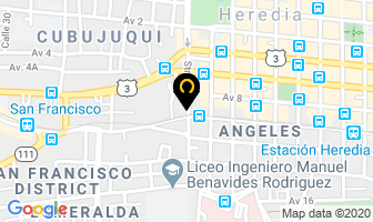 Mapa de Radiadores Gonzalez en Heredia