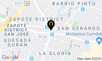 Mapa de Registek en San José