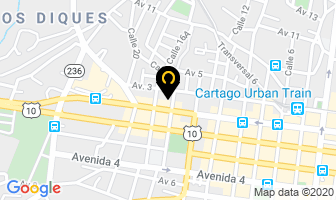 Mapa de Repuestos Mena en Cartago