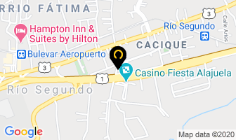Mapa de Repuestos Usados Harold en Alajuela