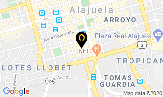 Mapa de Ropa Deportiva Giros en Alajuela