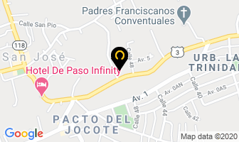 Mapa de Salas Y Cordero S.a. en Alajuela