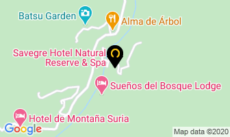 Mapa de Savagre Hotel en Dota