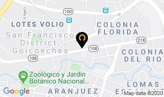 Mapa de Serví Aire en San Francisco de Goicoechea