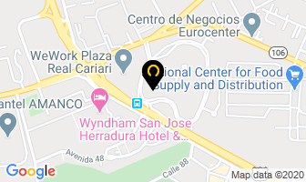 Mapa de Servicio Tecnico Gervar S.a. en San José