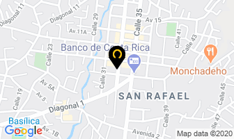 Mapa de Servicios Electronicos Monge en Cartago