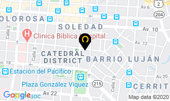 Mapa de Taller Electrico Fuentes en San José